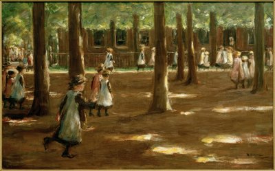 School Walk in Laren - Composition Study by Max Liebermann